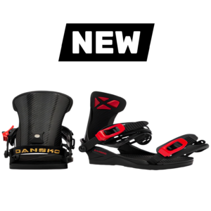 carbon snowboard bindings black
