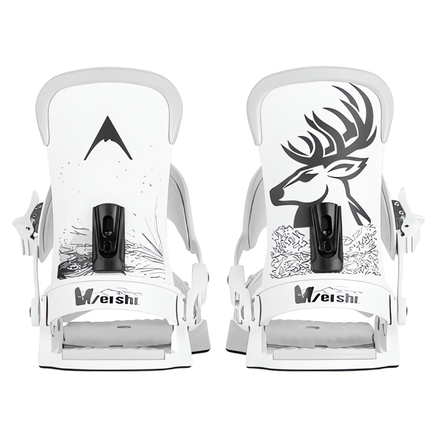 pro series freestyle snowboard bindings matte black
