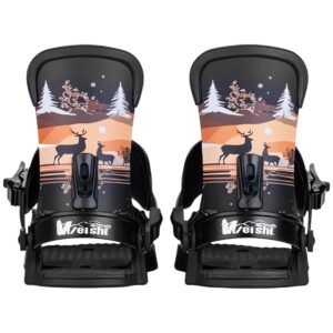 pro series freestyle snowboard bindings matte black