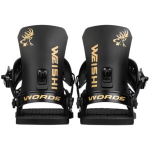 pro series freestyle snowboard bindings matte black