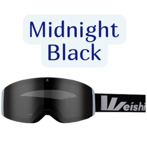 magnetic ski goggles black